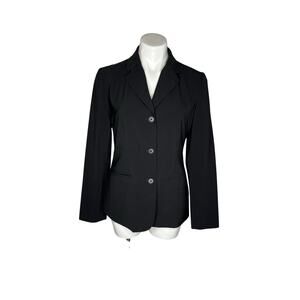 VINTAGE GAP Women's Button-Up Blazer Black Size 8